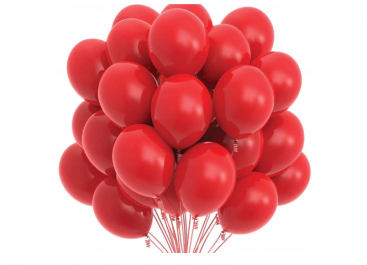Balony ceglastoczerwone 30 cm 10 sztuk na wesele chrzest urodziny