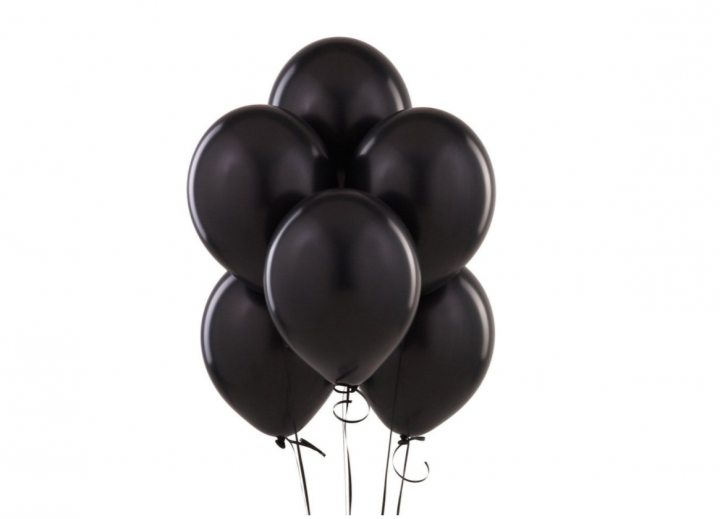 Balony czarne 23 cm 10 sztuk na urodziny Halloween 