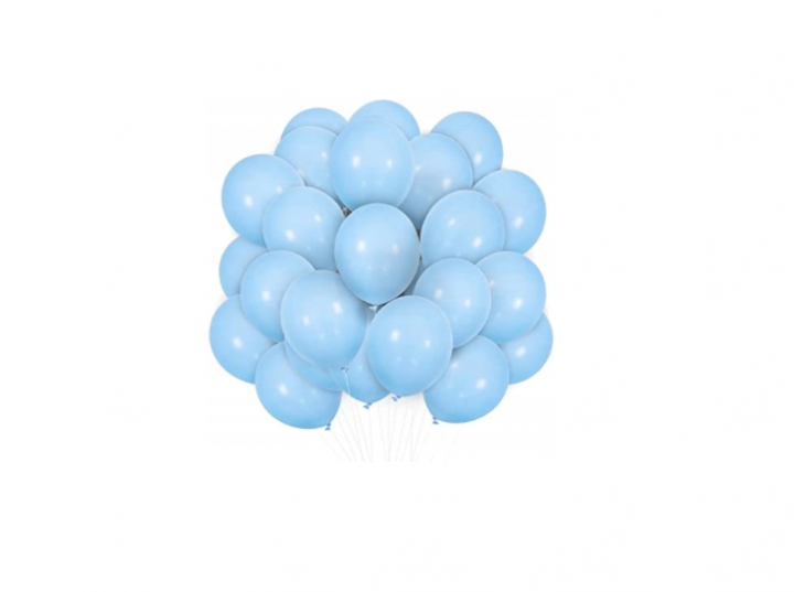 Balony pastelowe jasnoniebieskie 26 cm 10 sztuk na chrzest wesele
