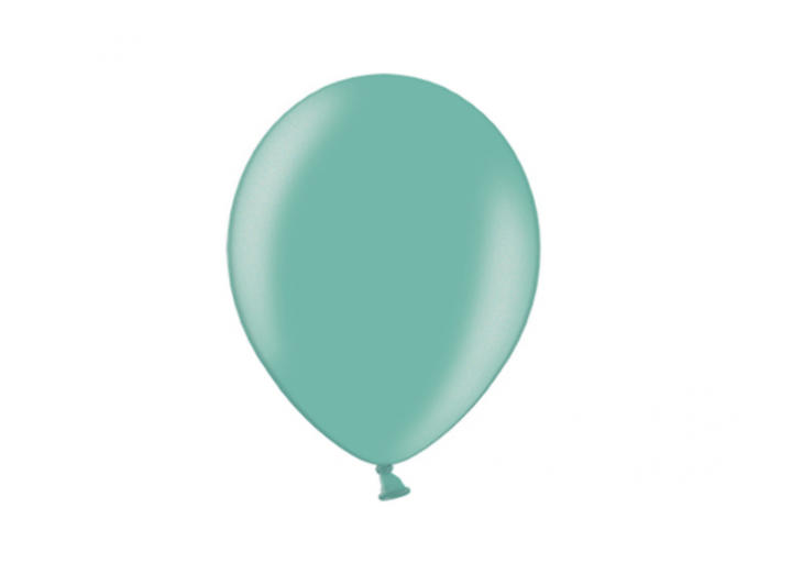 Balony miętowe 26 cm 10 sztuk na chrzest urodziny