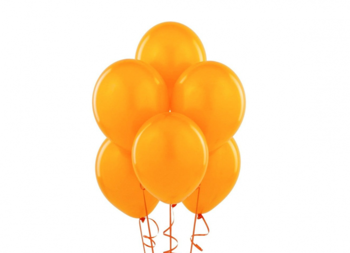 Balony pomarańczowe 23 cm 10 sztuk na urodziny