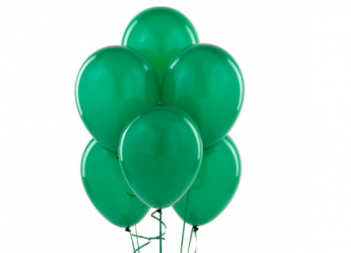 Balony ciemnozielone 26 cm 10 sztuk na urodziny chrzest