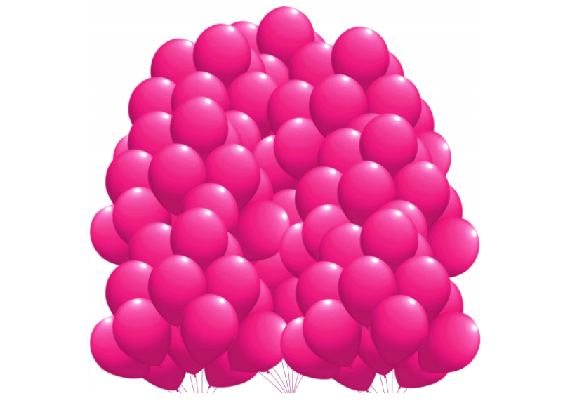 Balony różowe 23 cm 10 sztuk na urodziny chrzest wesele